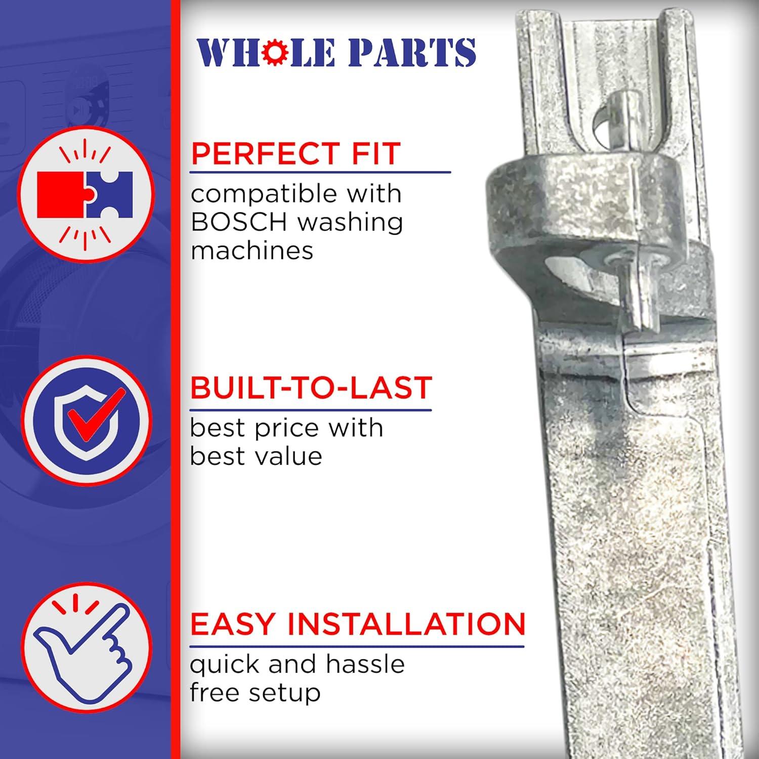 Bisagra de puerta Whole Parts 00651004 para lavadoras Bosch