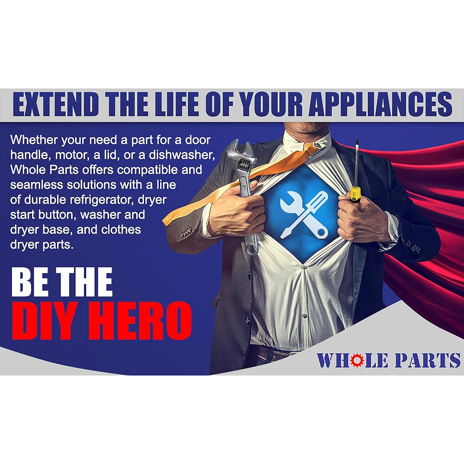 Bisagra de puerta Whole Parts 00651004 para lavadoras Bosch