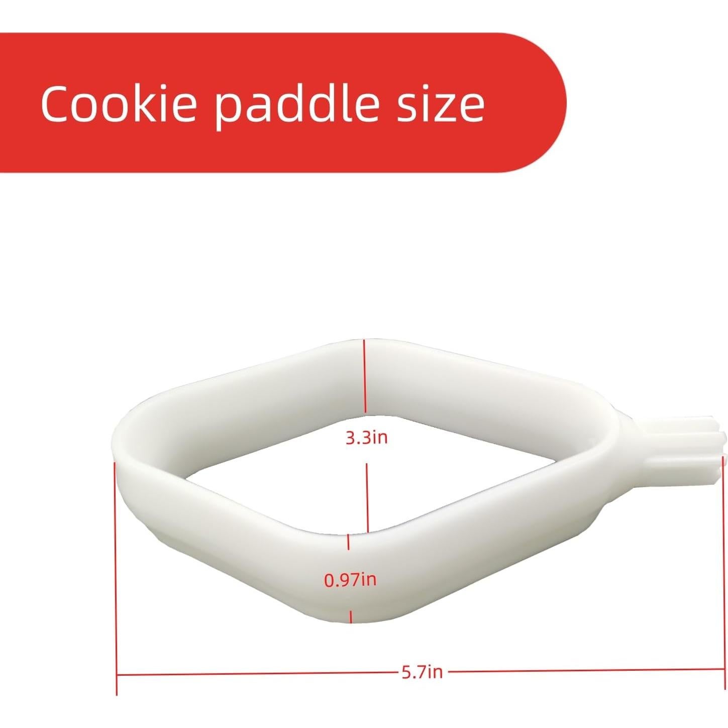 Cookie Paddles for Mixer Plus Universal Blender Biscuit Cake Dough Paddles Household Accessories Replacement Mixing Part - Pack of 2