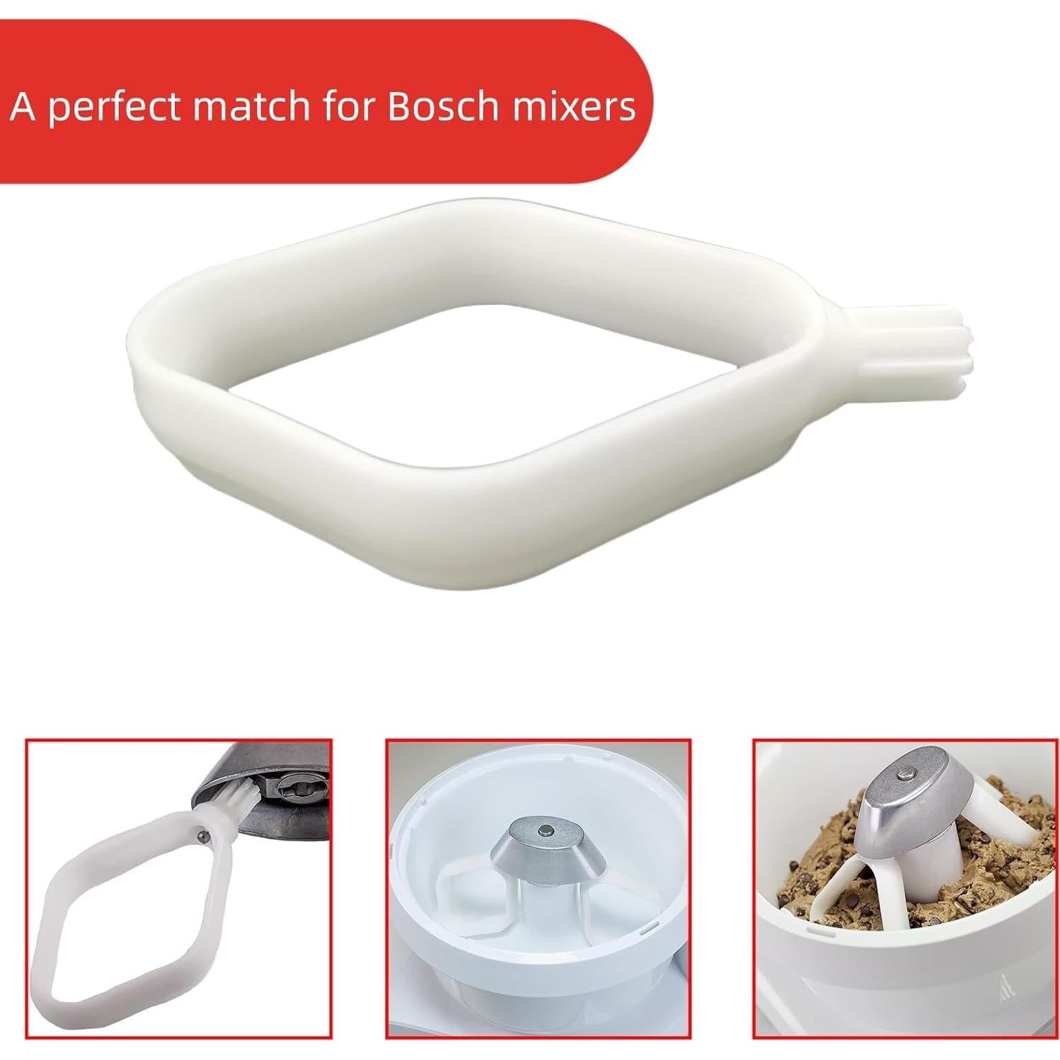 Cookie Paddles for Mixer Plus Universal Blender Biscuit Cake Dough Paddles Household Accessories Replacement Mixing Part - Pack of 2