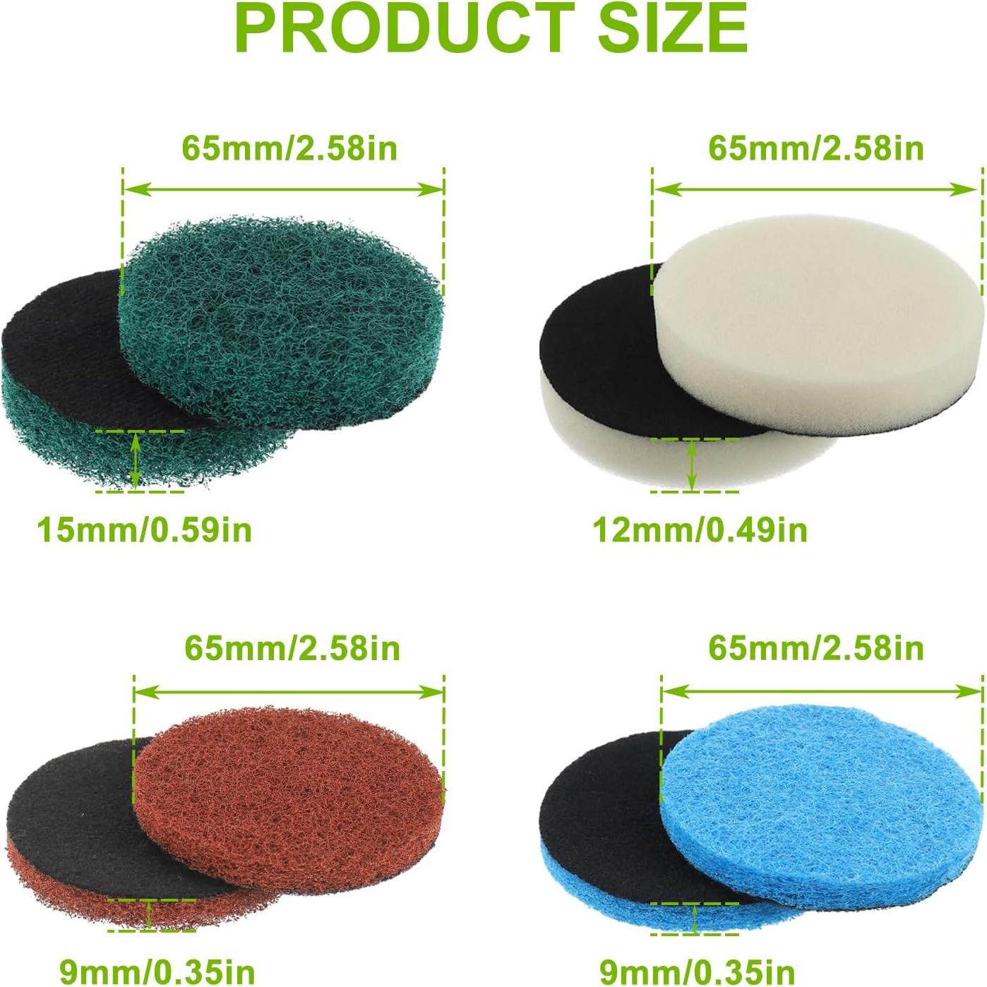 Juego de 16 Piezas de Almohadillas de Limpieza Bosch