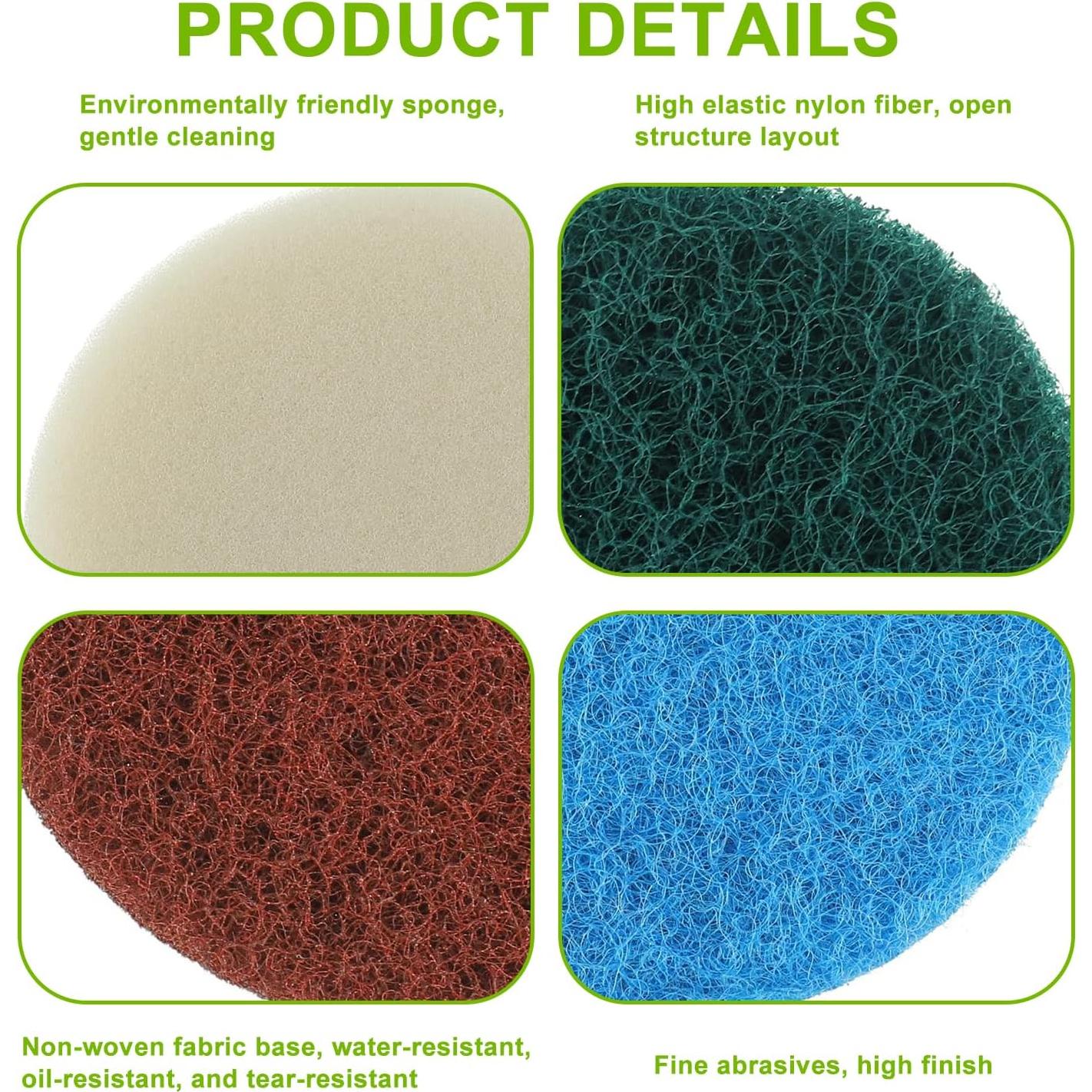 Juego de 16 Piezas de Almohadillas de Limpieza Bosch