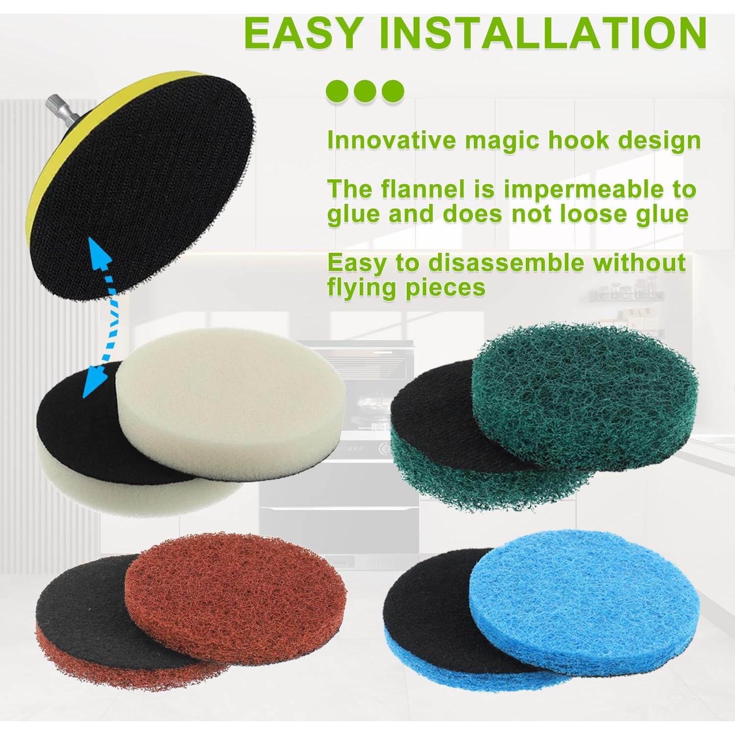 Juego de 16 Piezas de Almohadillas de Limpieza Bosch