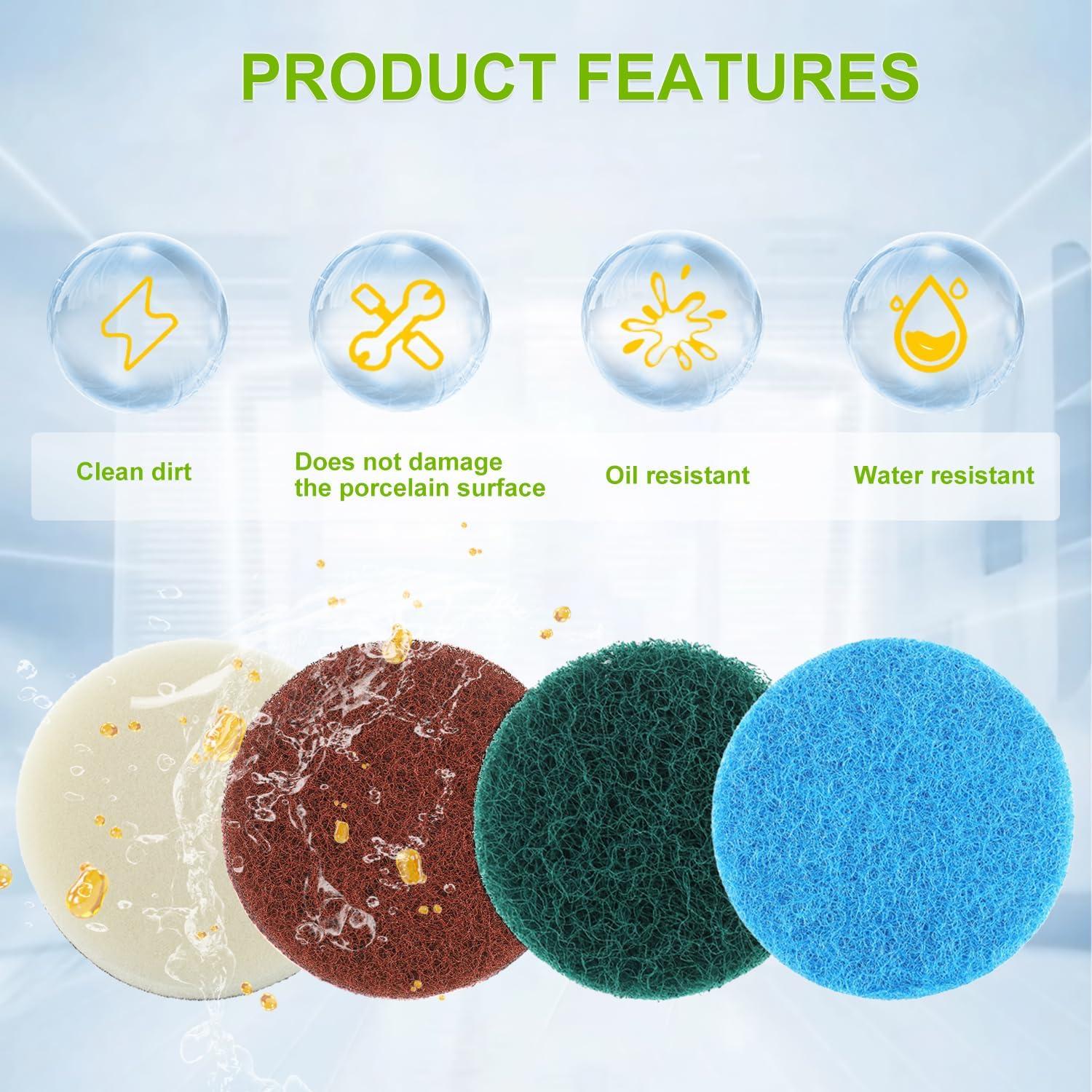 Juego de 16 Piezas de Almohadillas de Limpieza Bosch