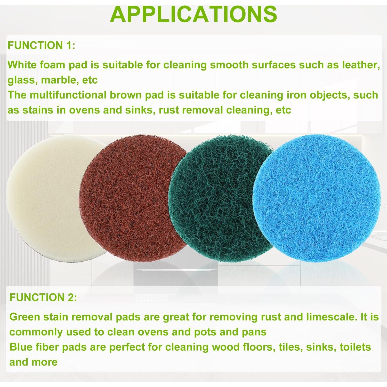 Juego de 16 Piezas de Almohadillas de Limpieza Bosch