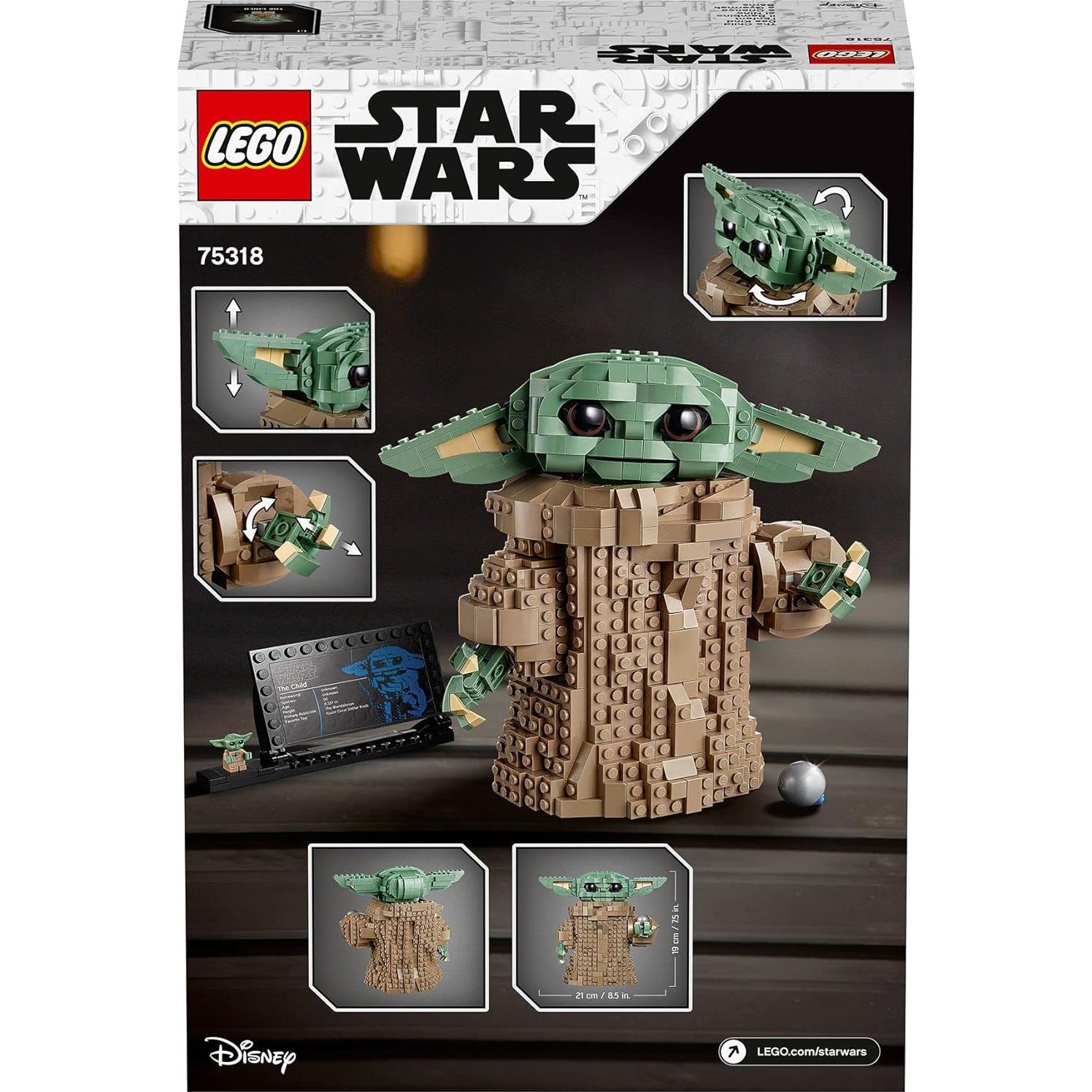 LEGO 75318 Star Wars Baby Yoda 11.81x26.19 cm Juguete