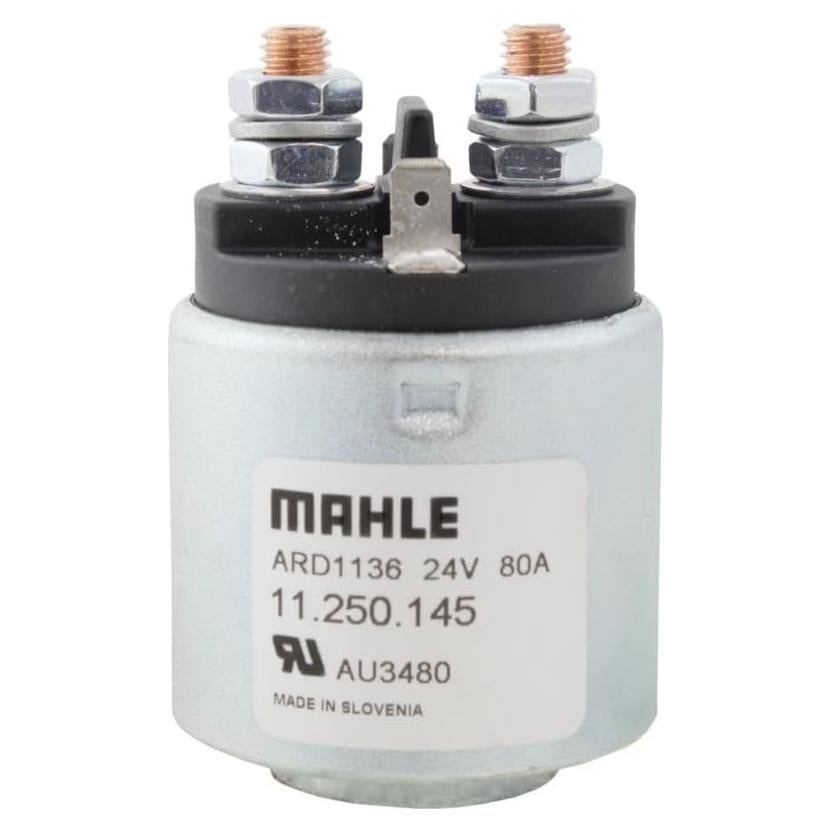 New Genuine OEM Mahle Solenoid MX28 24 Volt 80 Amp 4 Terminals Compatible Replacement for Bosch 2130905001 Iskra 11.250.145