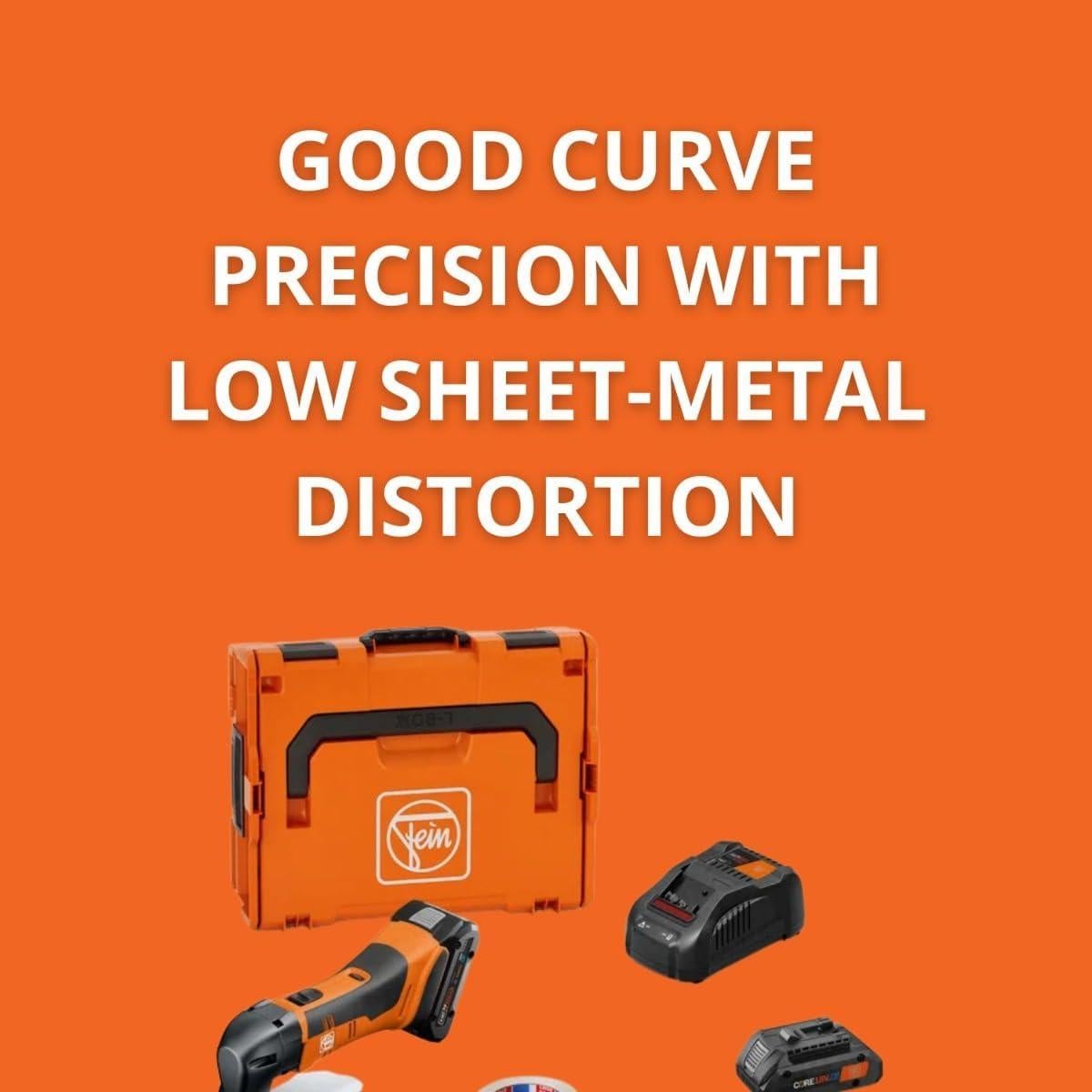 Tijeras de Metal Sin Cable Fein ABLS 18 1.6 E - Corte 1.6 mm