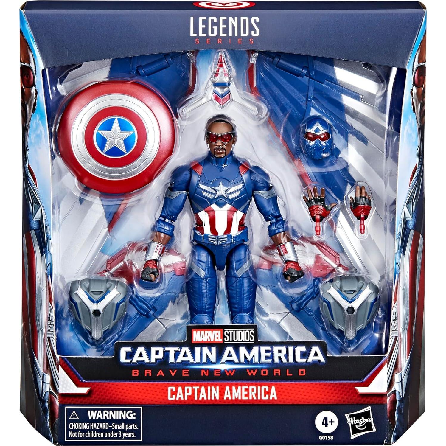 Marvel Legends Series Captain America Collectible Captain America: Brave New World Deluxe 6 Inch Action Figure