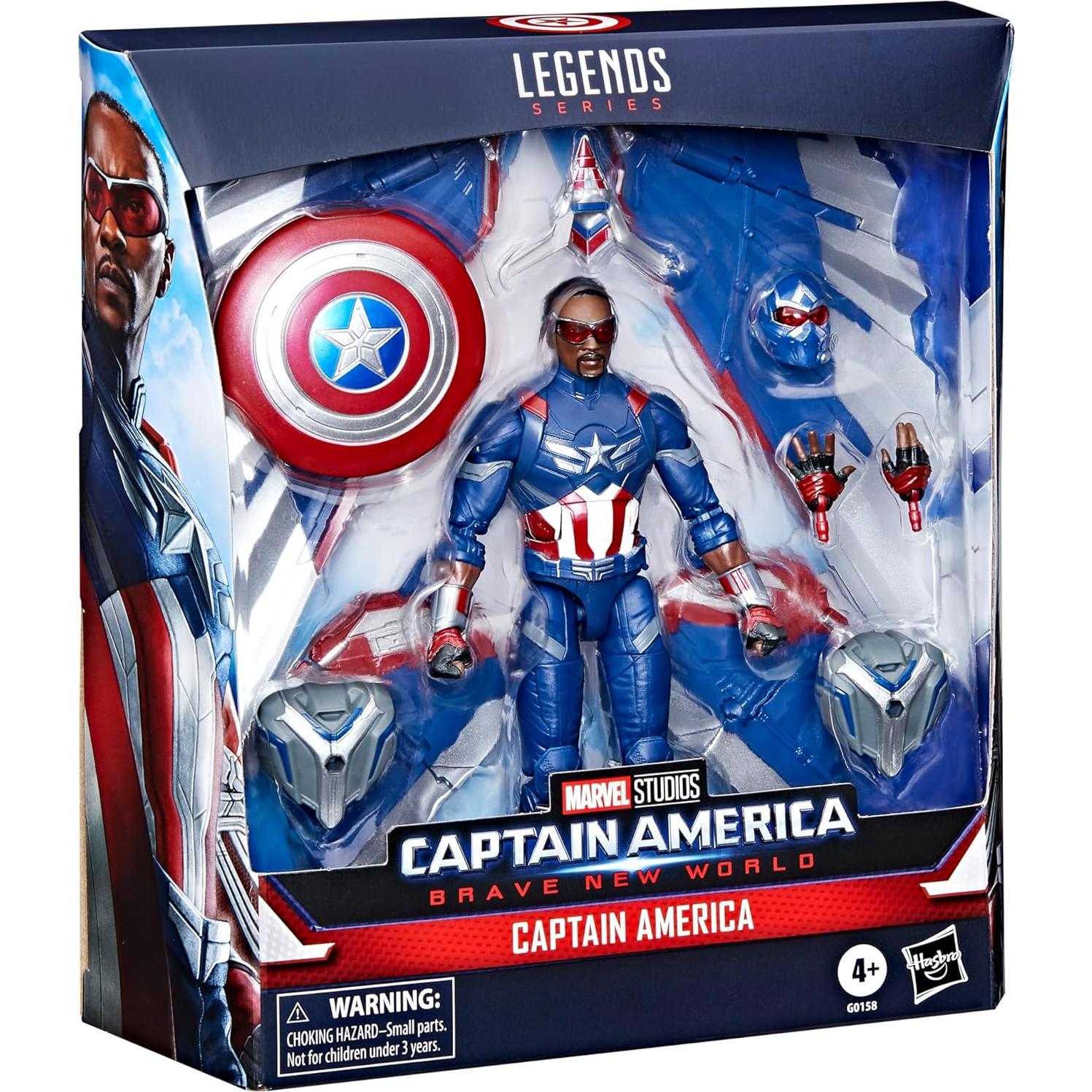Marvel Legends Series Captain America Collectible Captain America: Brave New World Deluxe 6 Inch Action Figure