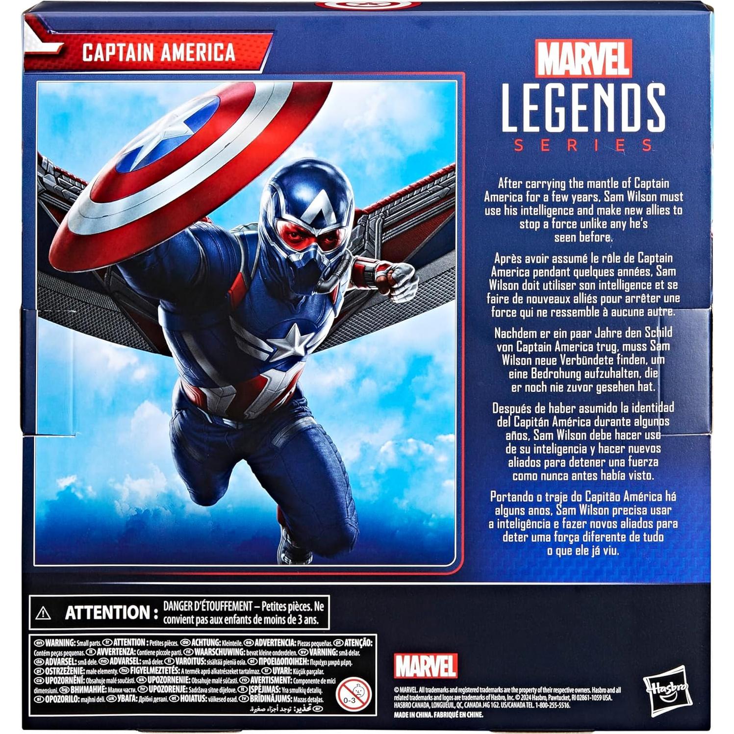Marvel Legends Series Captain America Collectible Captain America: Brave New World Deluxe 6 Inch Action Figure