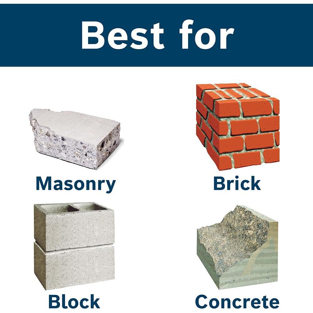 Juego de Brocas Bosch HCK005 5 Piezas SDS-Plus Carburo