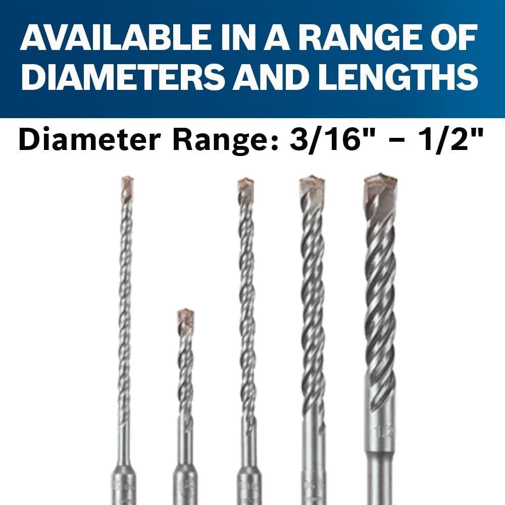 Juego de Brocas Bosch HCK005 5 Piezas SDS-Plus Carburo