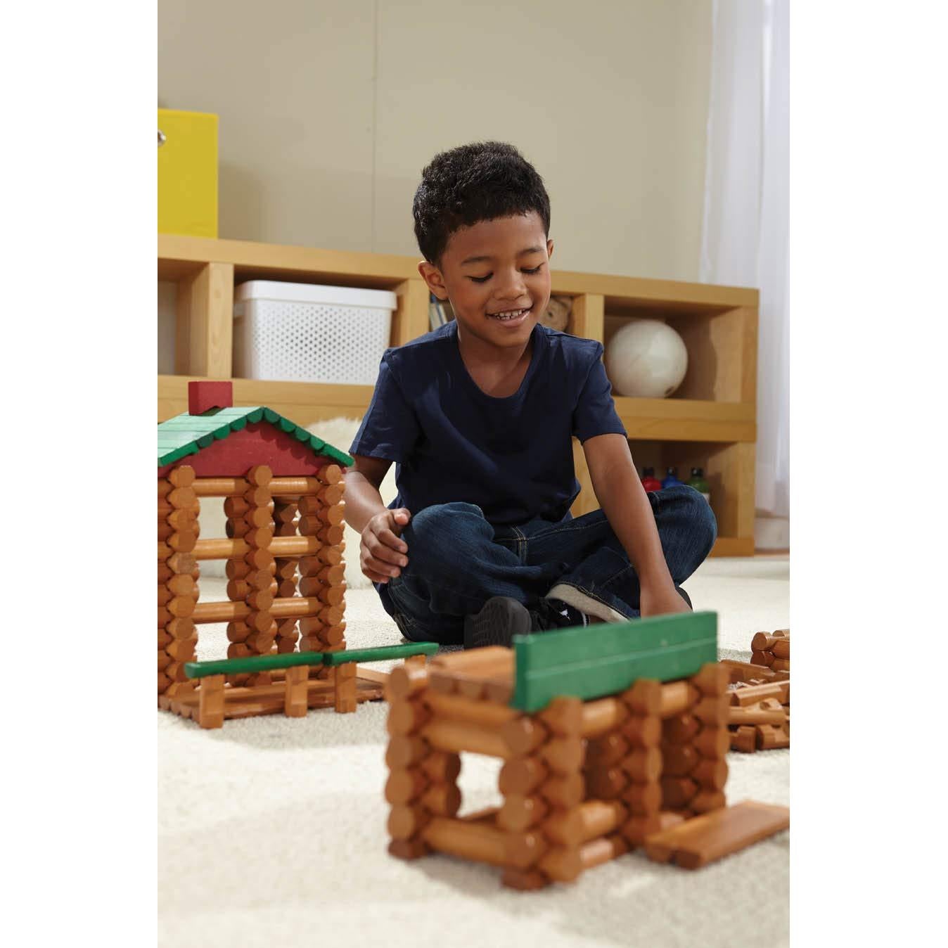 Lincoln Logs K'NEX Pueblo 327 Piezas Juguete de Madera