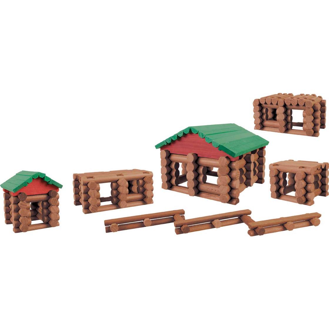 Lincoln Logs K'NEX Pueblo 327 Piezas Juguete de Madera