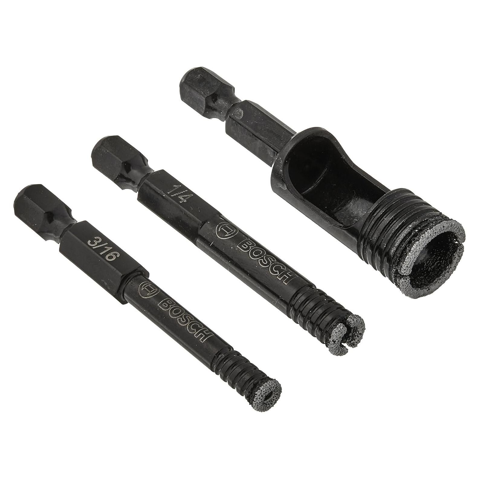 Sierra de Corona de Diamante BOSCH HDGM2 3 Piezas Negra