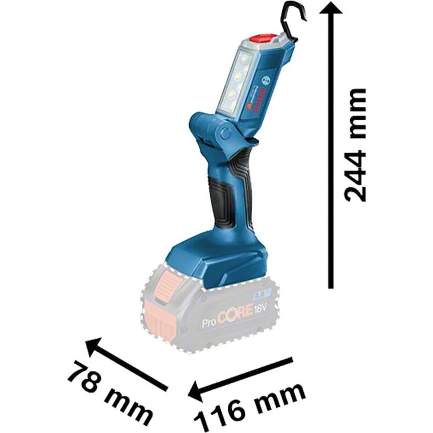 Foco LED Inalámbrico Bosch GLI 18V-300 300 Lúmenes