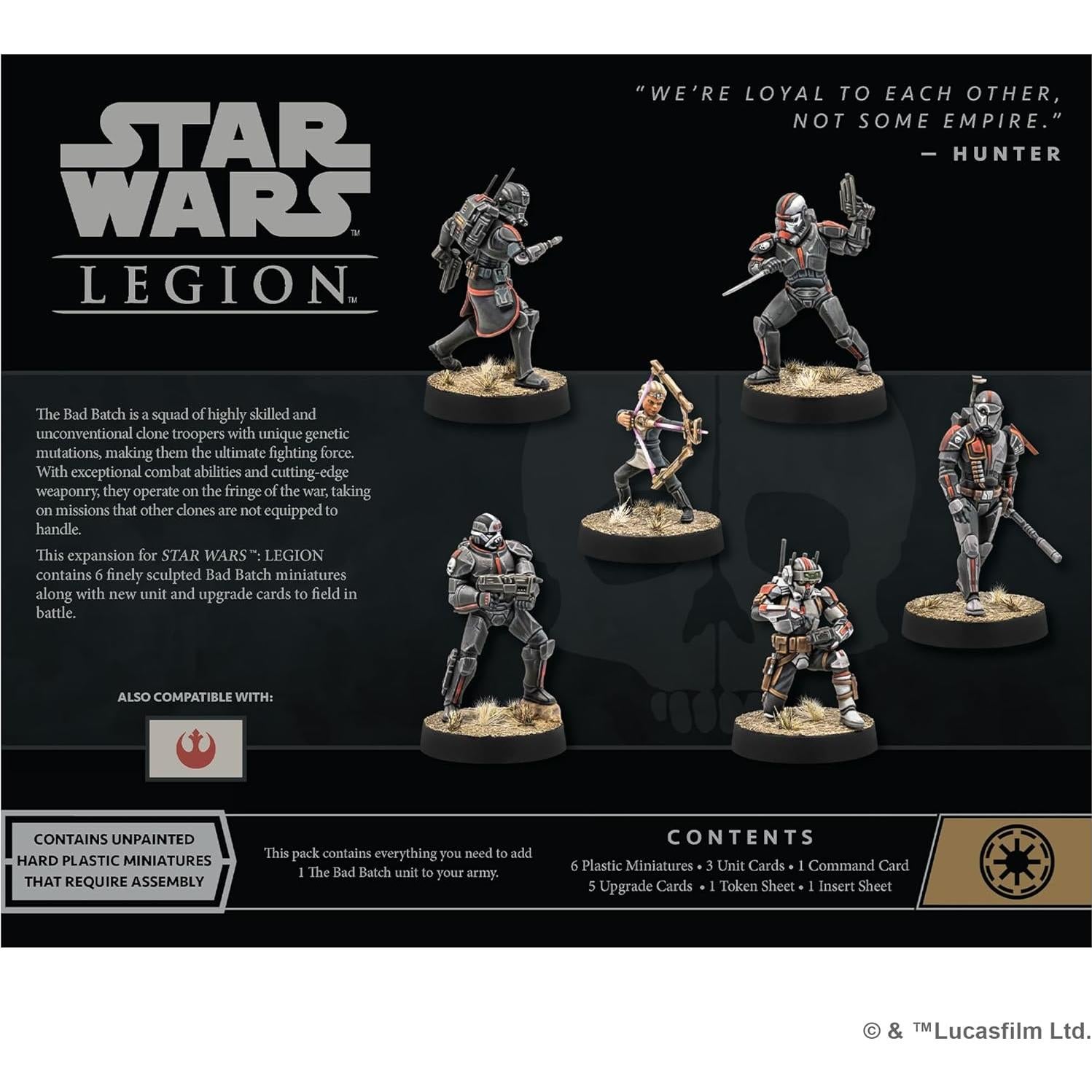 Star Wars: Legion Expansión Bad Batch - Miniaturas Clone Force 99