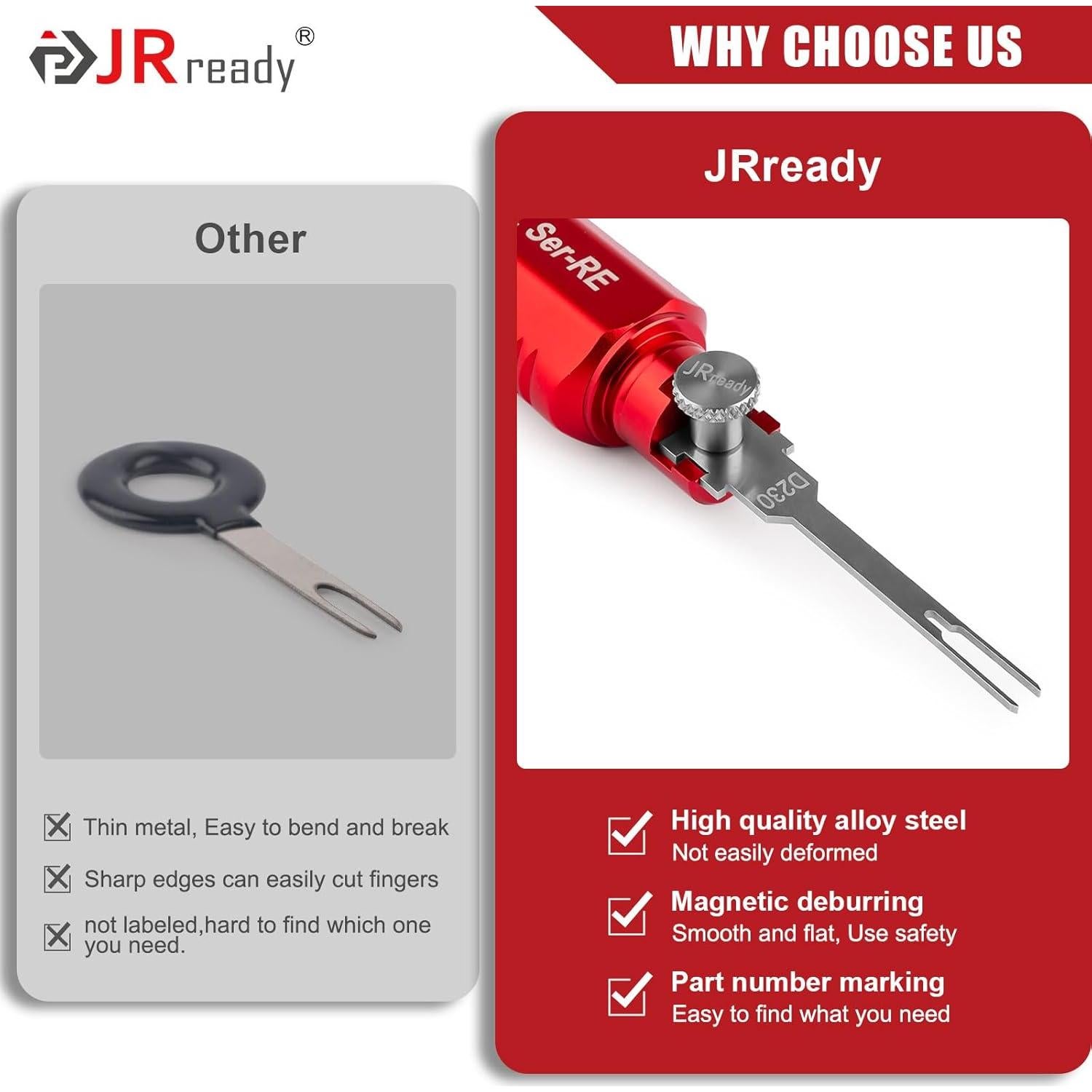 JRready ST5354 Kit Extracción Terminales Automotrices 8 Piezas