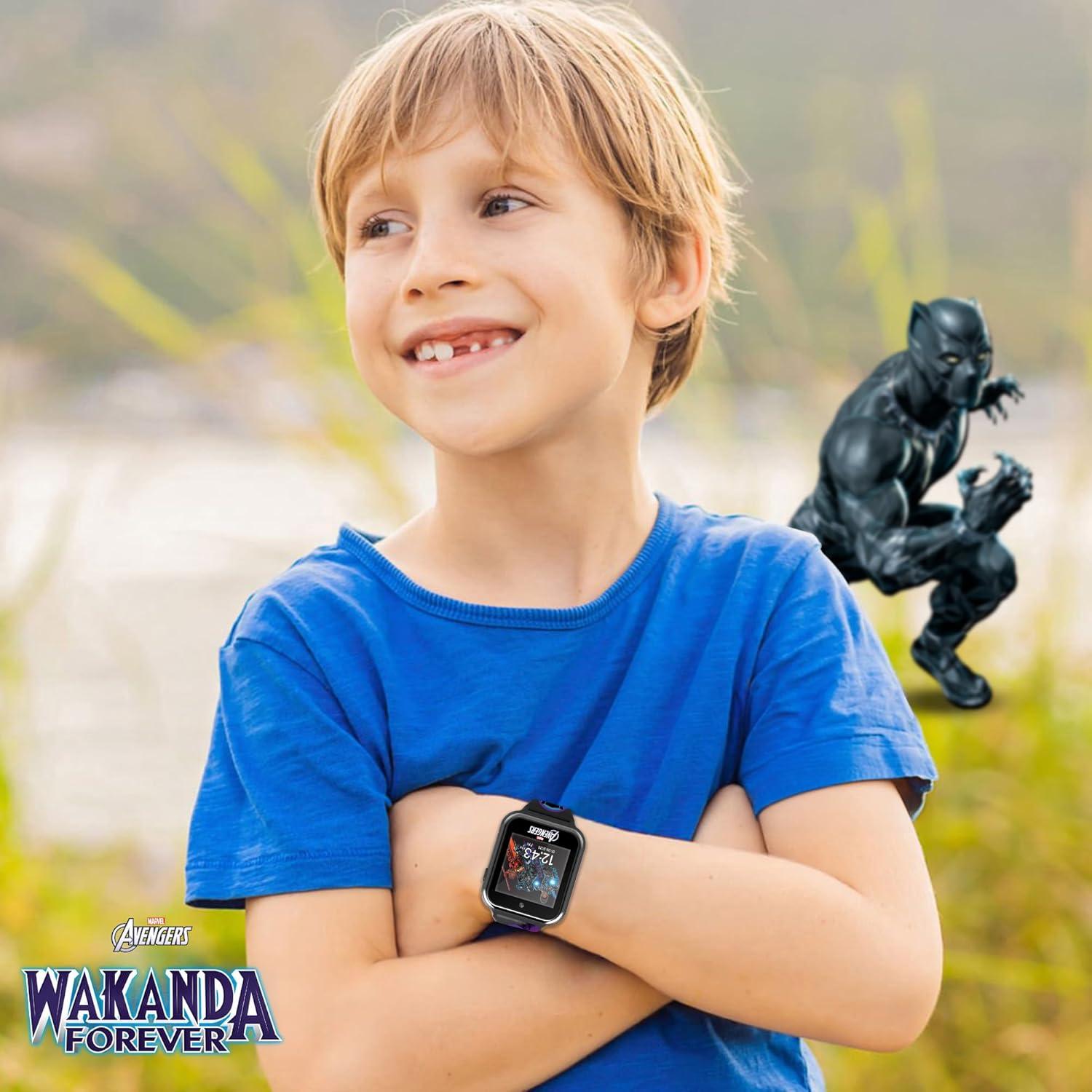Reloj Inteligente para Niños Marvel Pantera Negra - Cámara, Juegos