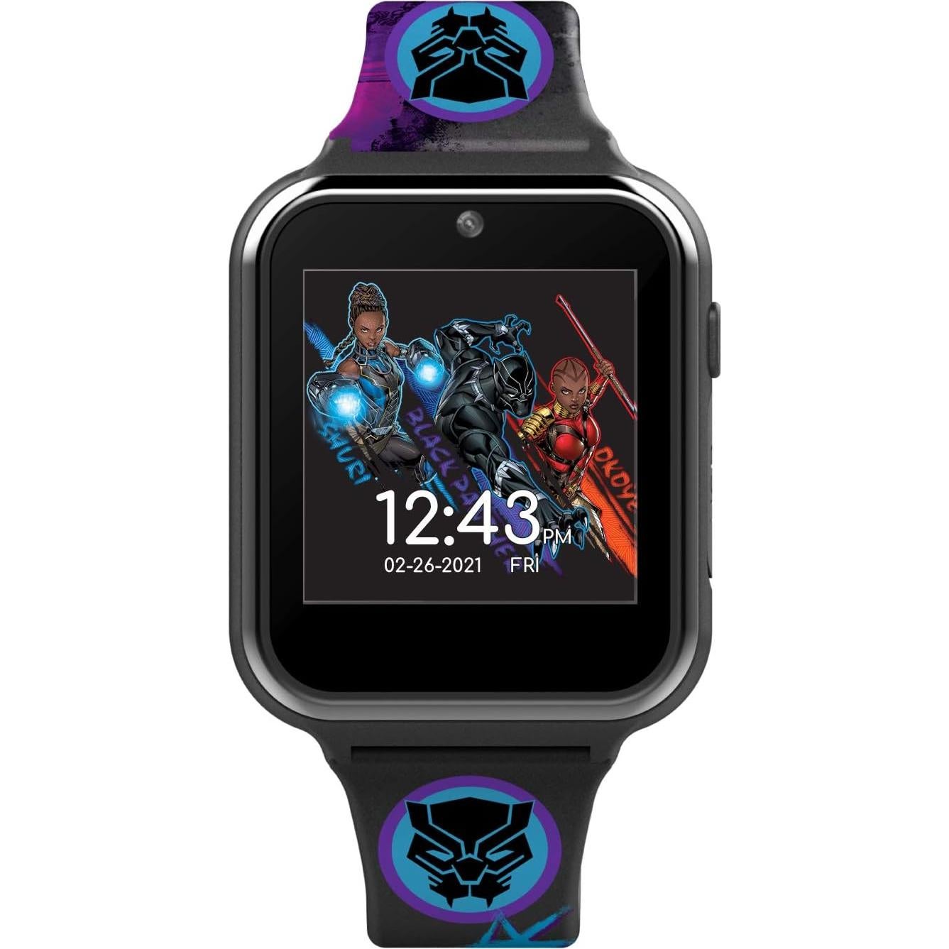 Reloj Inteligente para Niños Marvel Pantera Negra - Cámara, Juegos