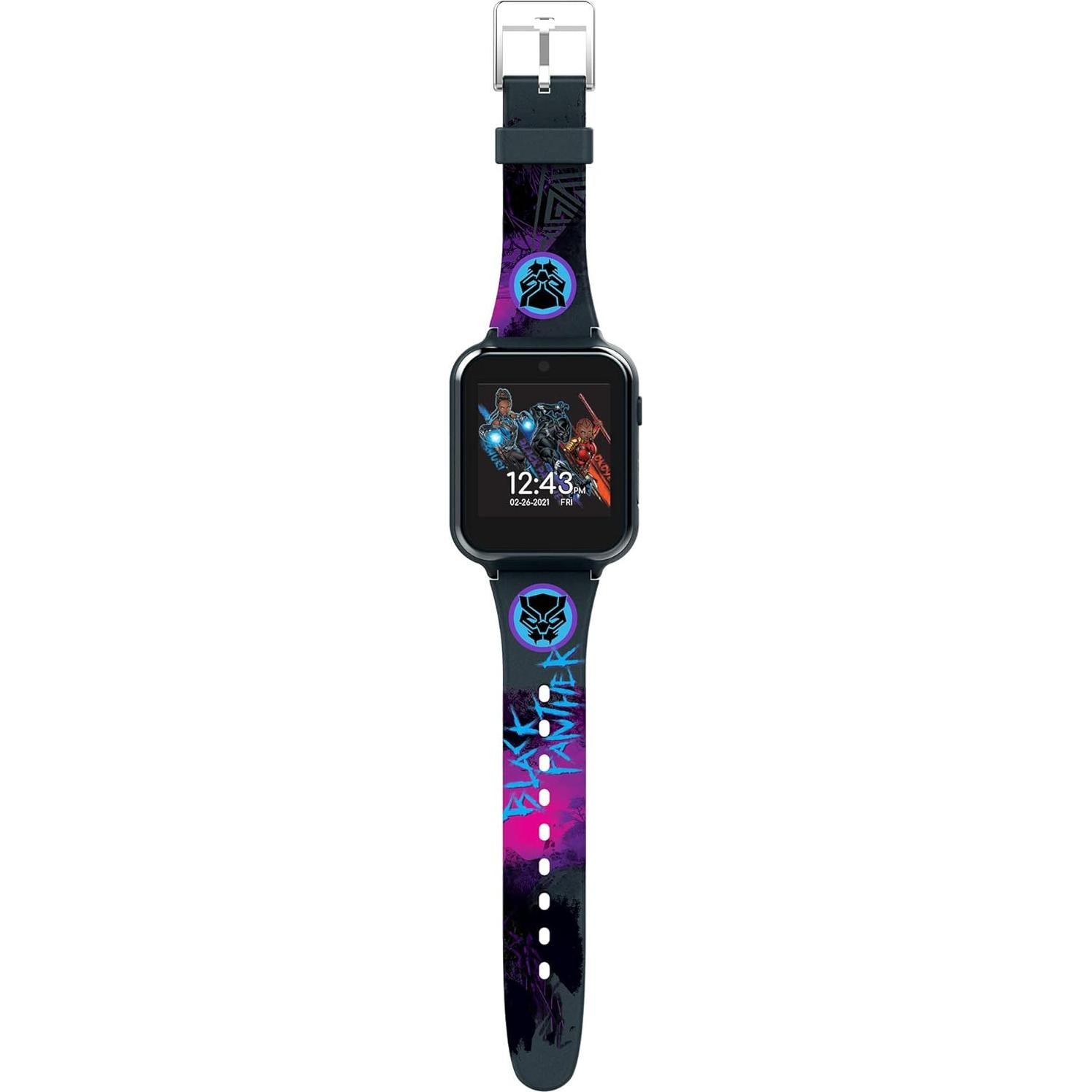 Reloj Inteligente para Niños Marvel Pantera Negra - Cámara, Juegos