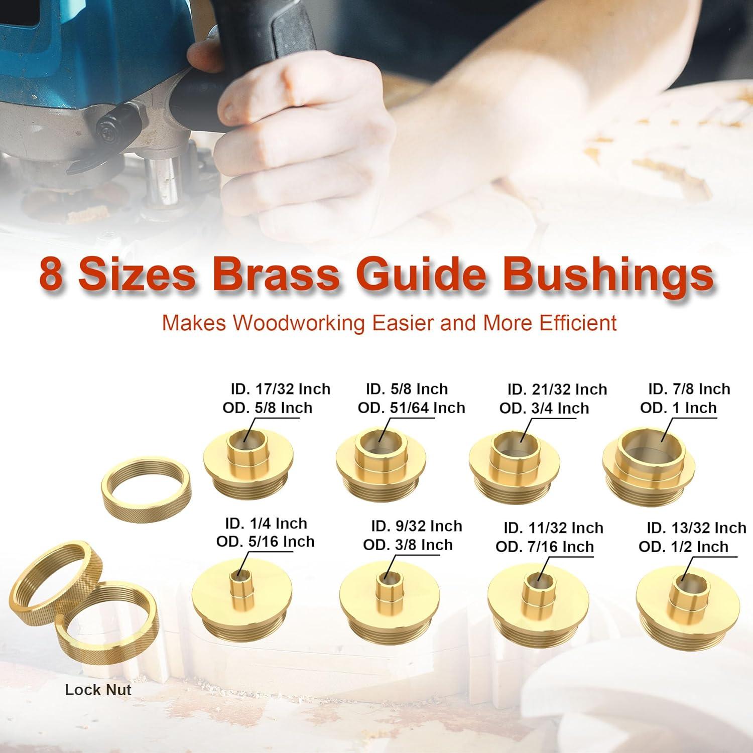 Juego de Guías de Plantilla de Router BOZXYE 11 Piezas