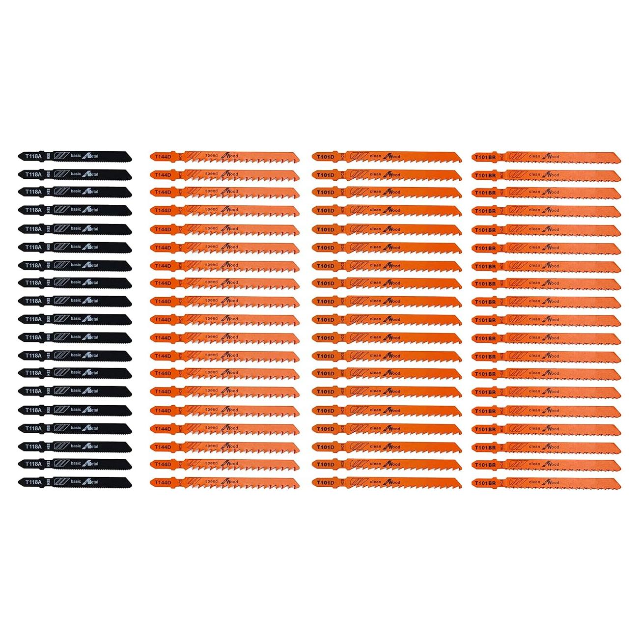 Kit de Cuchillas de Sierra de Calar J&R Quality Tools - 40 Piezas para Madera, Metal y Plástico