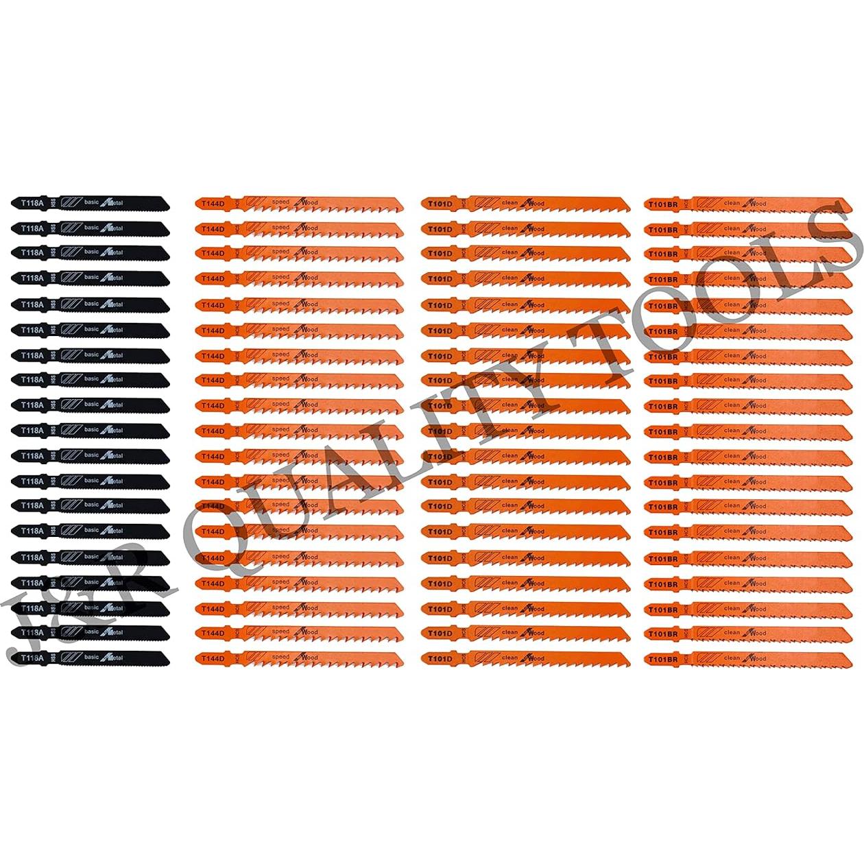 Kit de Cuchillas de Sierra de Calar J&R Quality Tools - 40 Piezas para Madera, Metal y Plástico