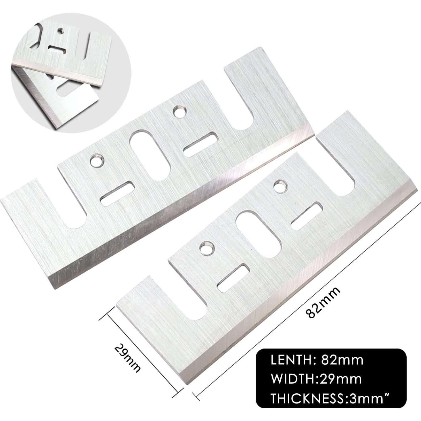 Cuchillas de cepillo TCT Asieg Tool 82x29mm Juego de 2