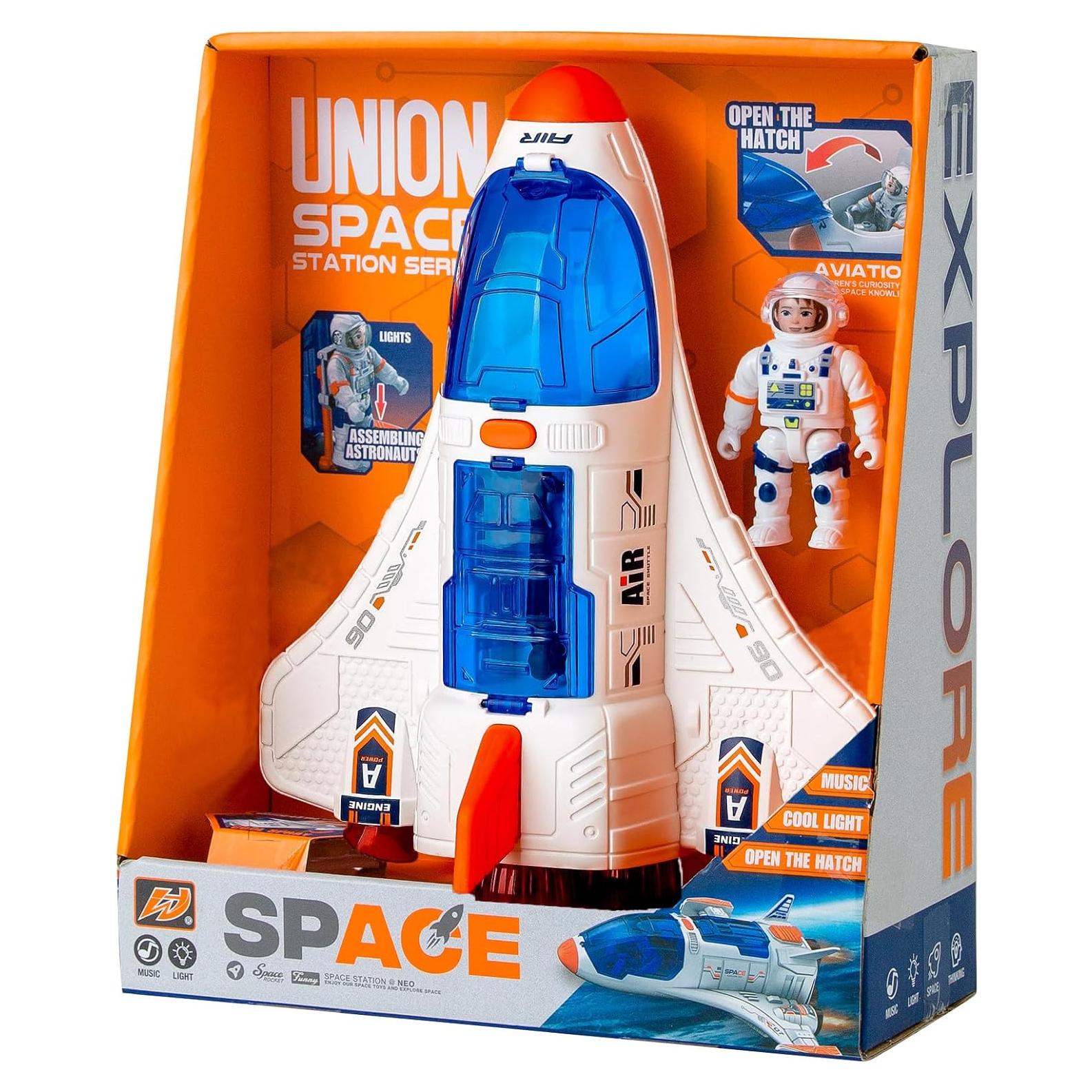 Juguete Transbordador Espacial Wbzle con Astronauta y Sonido