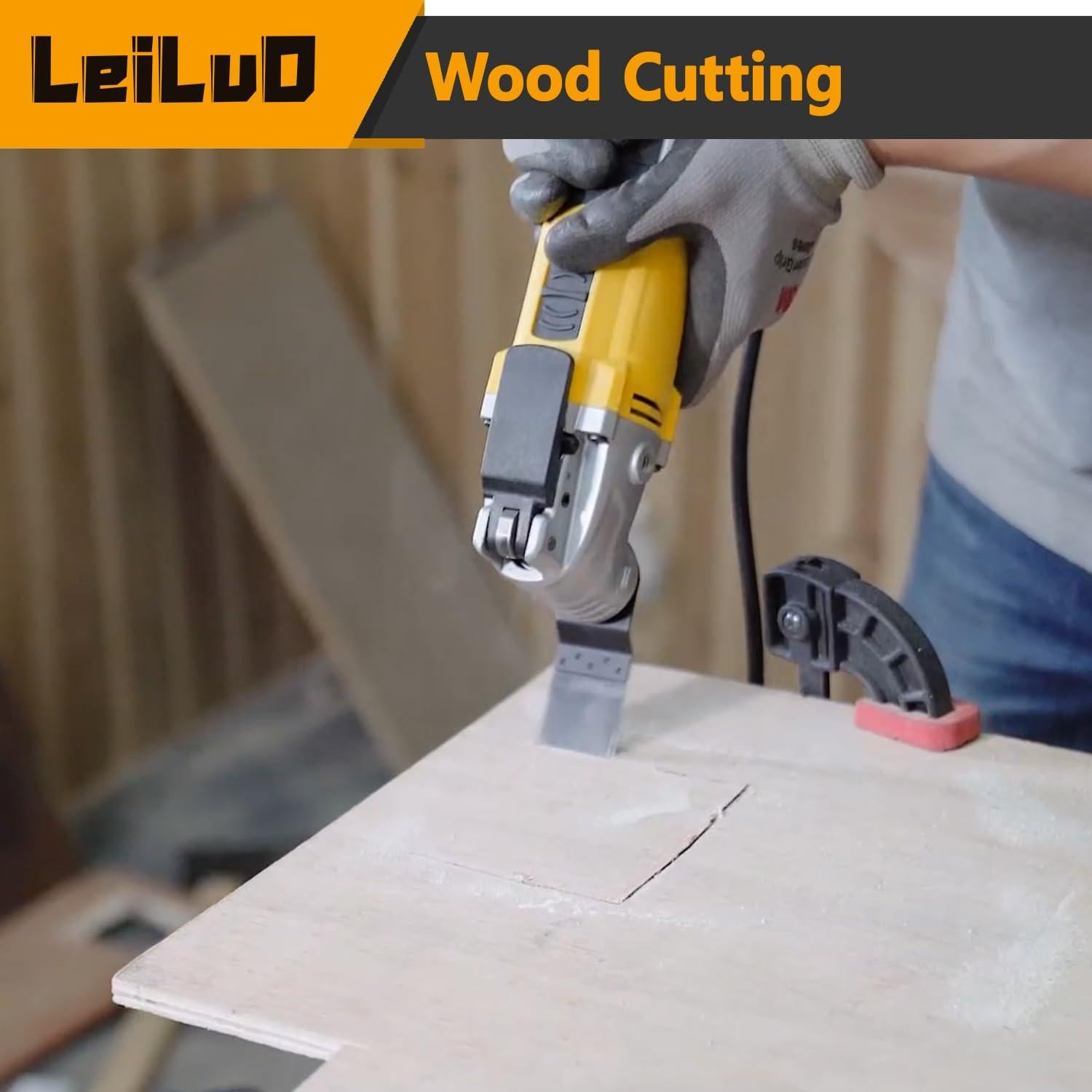 Kit de 32 Cuchillas Oscilantes LEILUO para Madera y Yeso