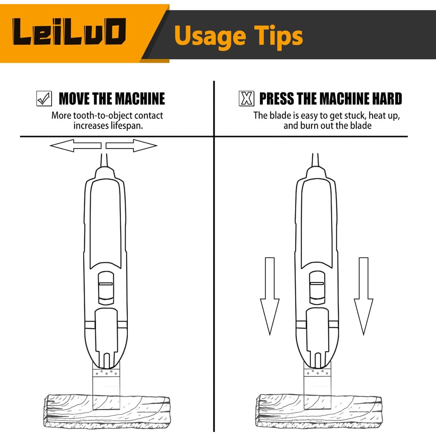Kit de 32 Cuchillas Oscilantes LEILUO para Madera y Yeso