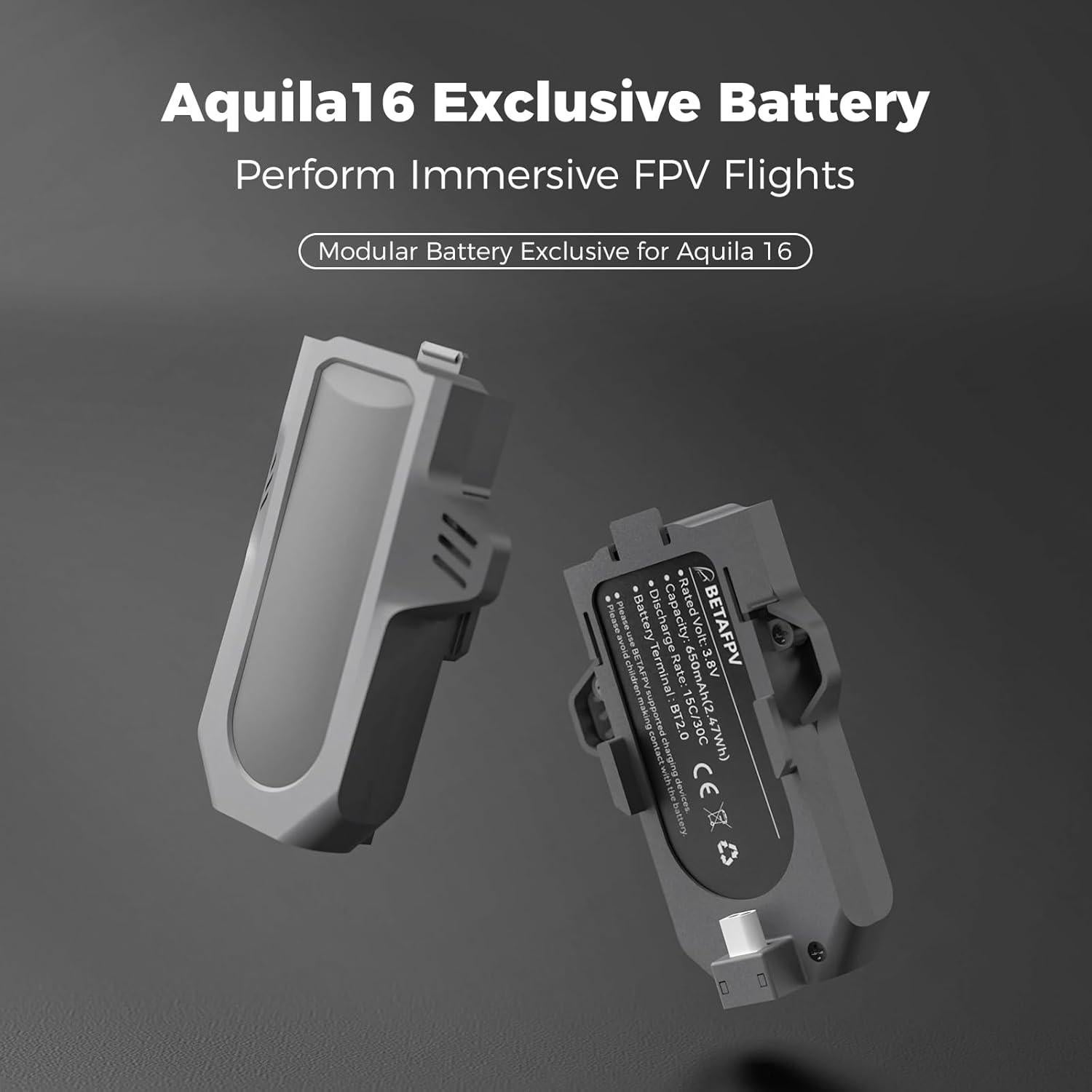 Batería LiHV 650mAh 1S BETAFPV para Drone Aquila16