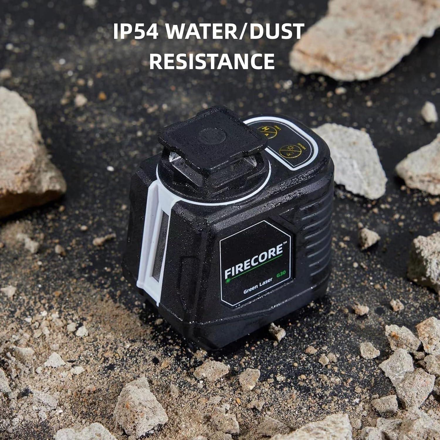 Nivel láser Firecore G30 con trípode y línea verde 360°