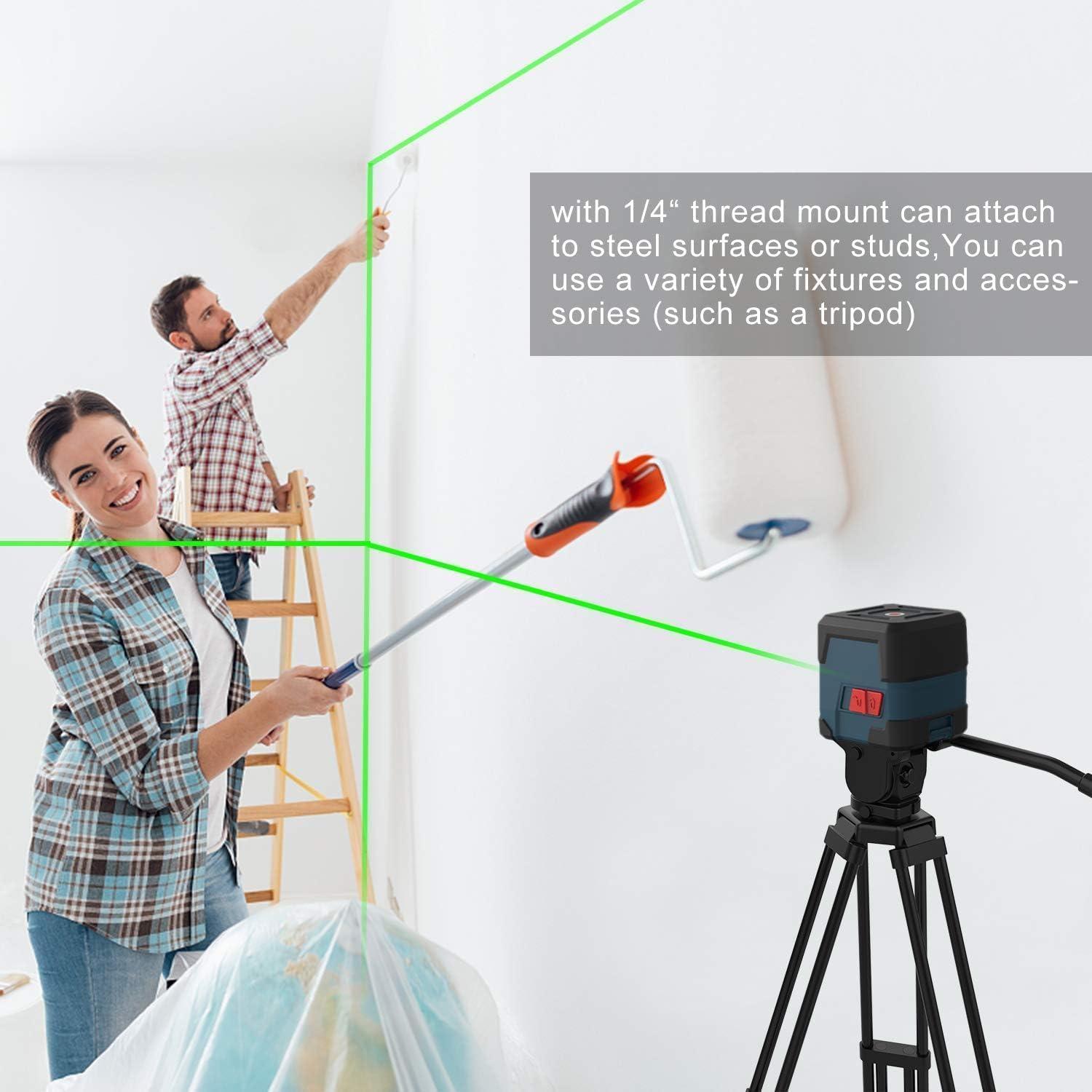 Nivel Láser RockSeed Verde Autonivelación 360° con Bolsa