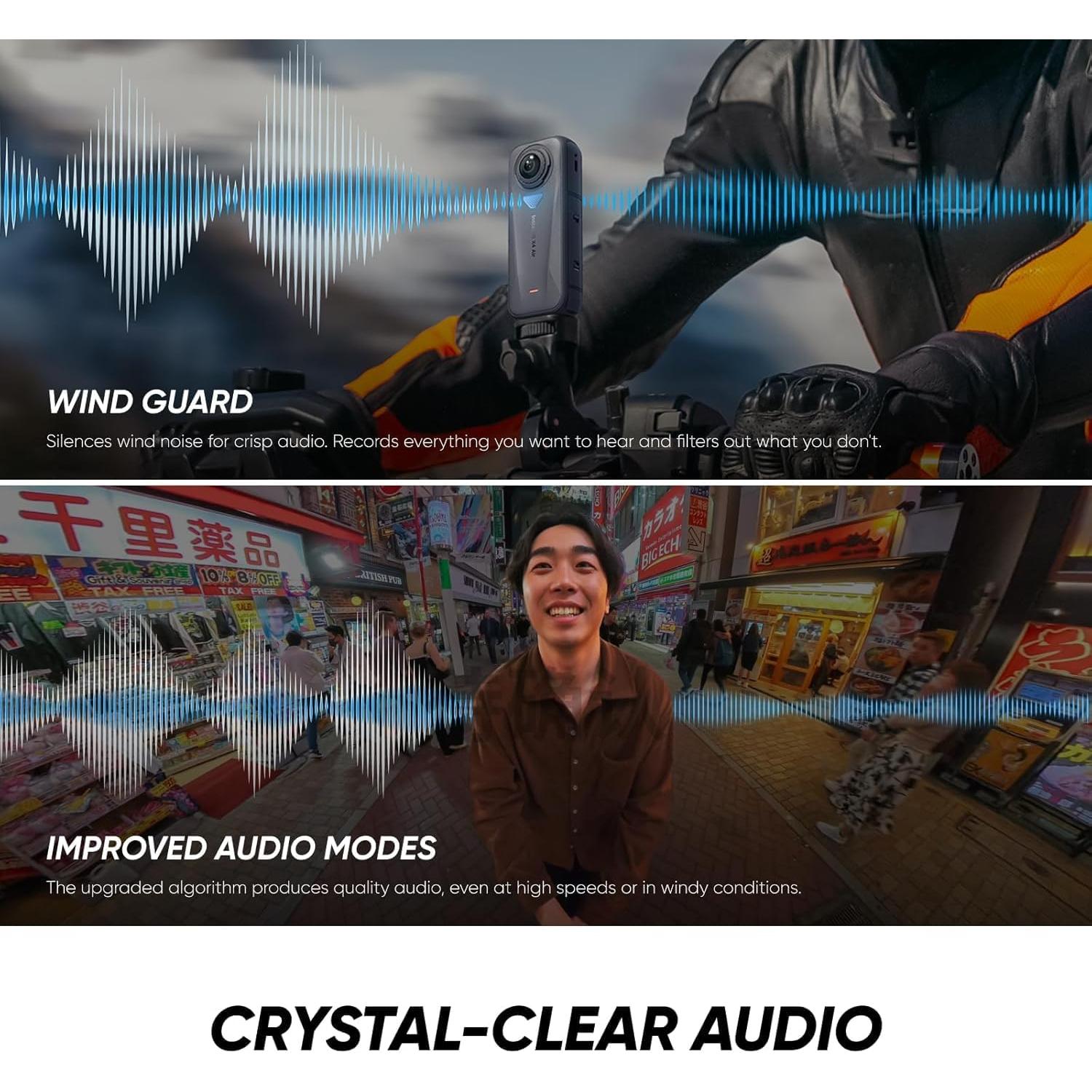 Cámara de acción 8K 360 Insta360 X4 Air - Ligera 165g