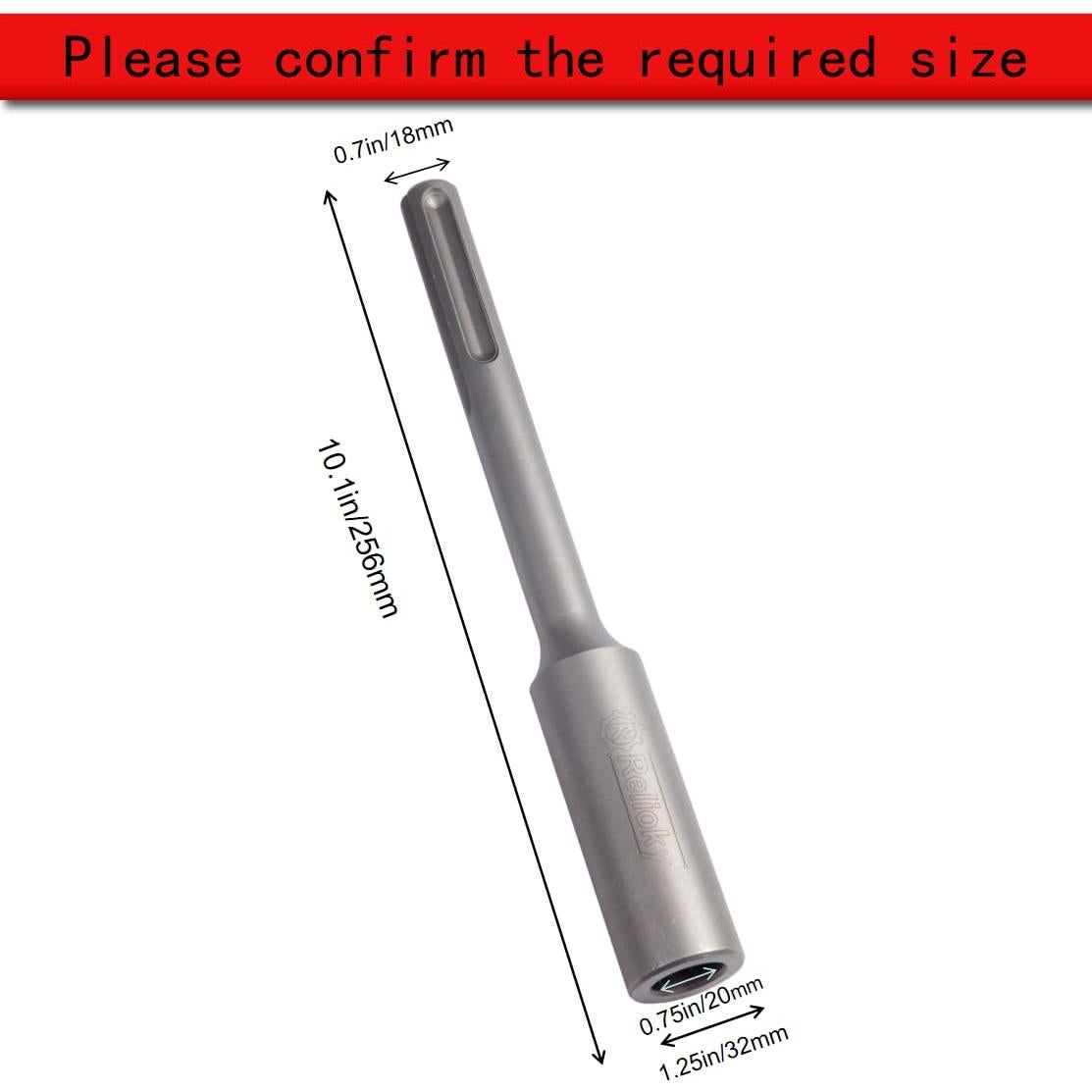 Controlador de Varilla de Tierra Relioky SDS Max 250mm