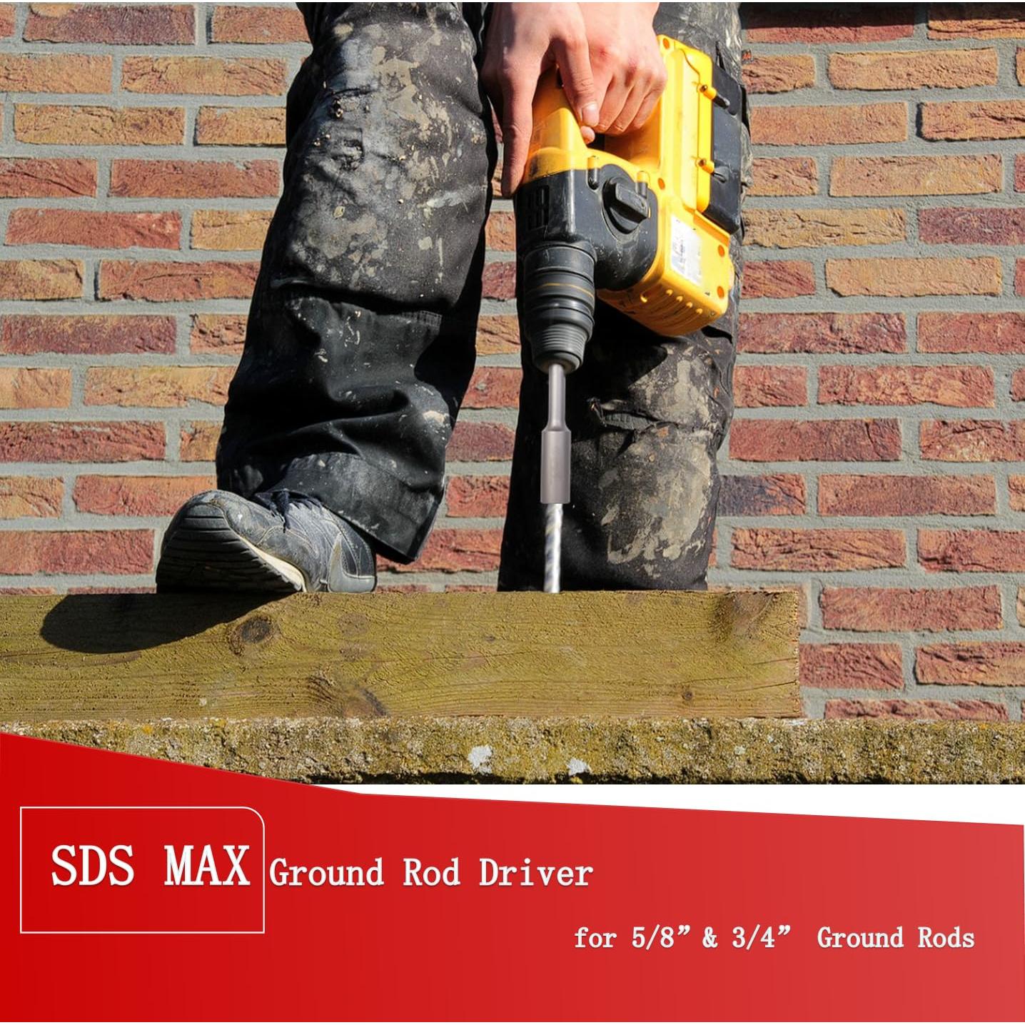 Controlador de Varilla de Tierra Relioky SDS Max 250mm