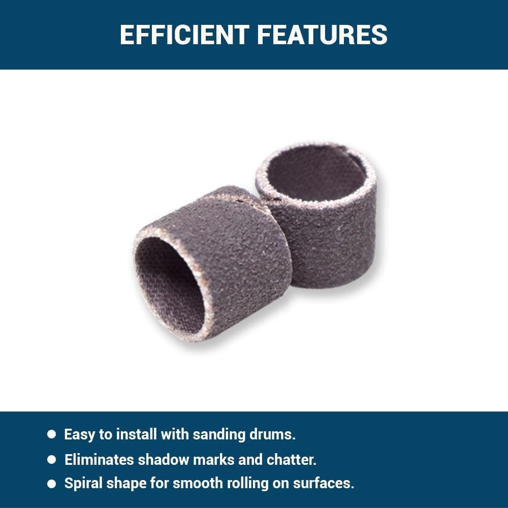 Bandas de Lijado Benchmark Abrasives 1.27cm 80 Grano - Paquete de 10