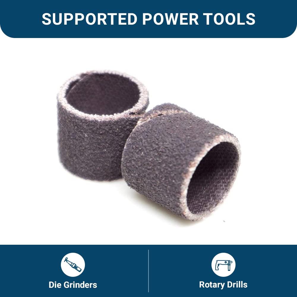 Bandas de Lijado Benchmark Abrasives 1.27cm 80 Grano - Paquete de 10