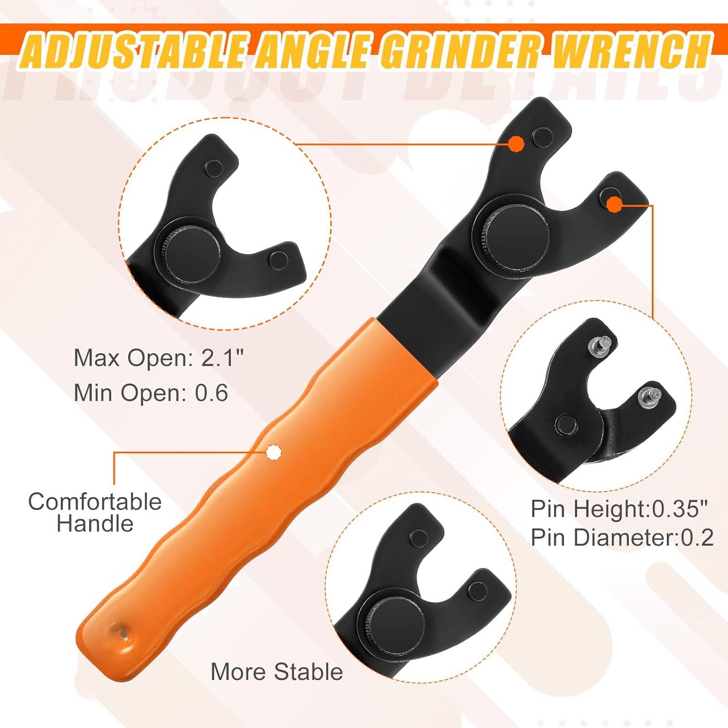 Kit de Llave y Tuercas para Amoladora Hicarer 25 Pcs