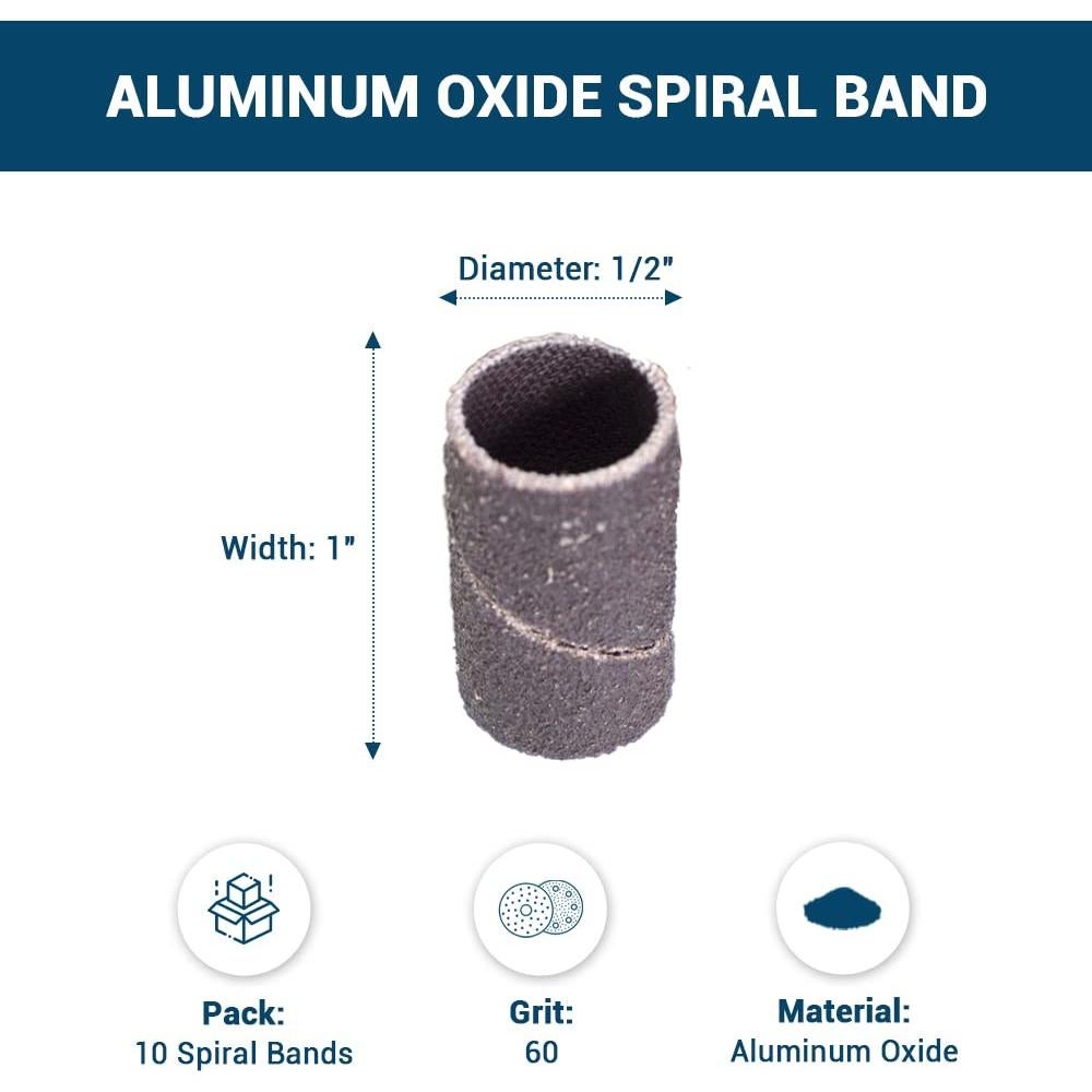 Bandas de Lijado 1.27x1.27cm Benchmark Abrasives 60 Grano