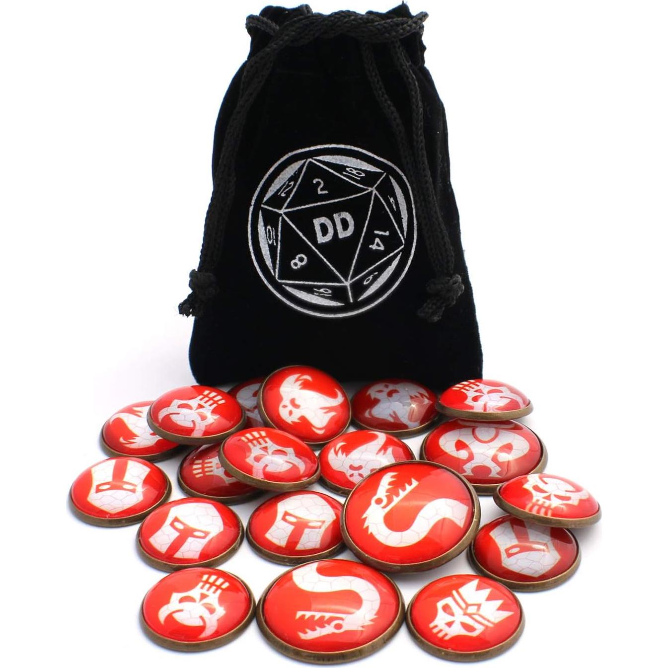 Conjunto de Fichas D&D Dahan Dice 20 Monstruos Estándar