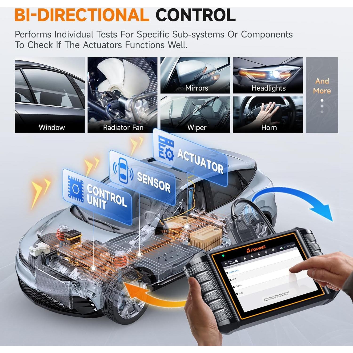 Escáner FOXWELL NT710 Diagnóstico Completo para Ford, Lincoln, Mercury