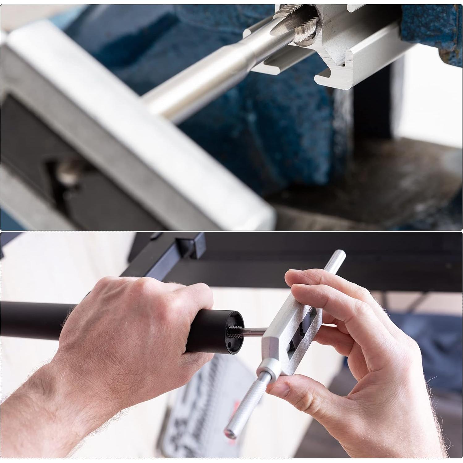 Llave de Grifo Ajustable uxcell M1-M12 Acero Níquel