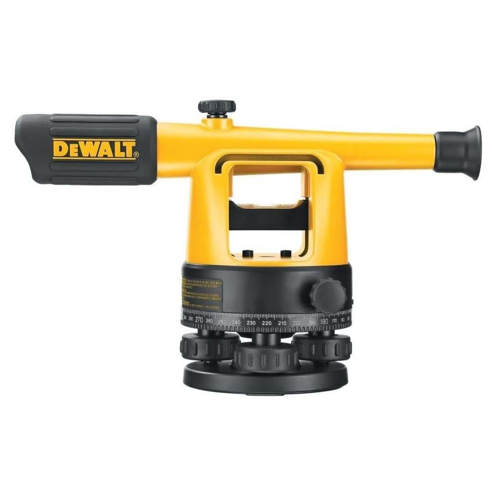 Nivel de tránsito DEWALT DW090PK 20X con trípode y varilla