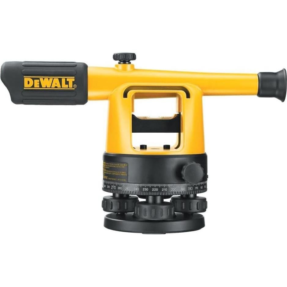 Nivel de tránsito DEWALT DW090PK 20X con trípode y varilla