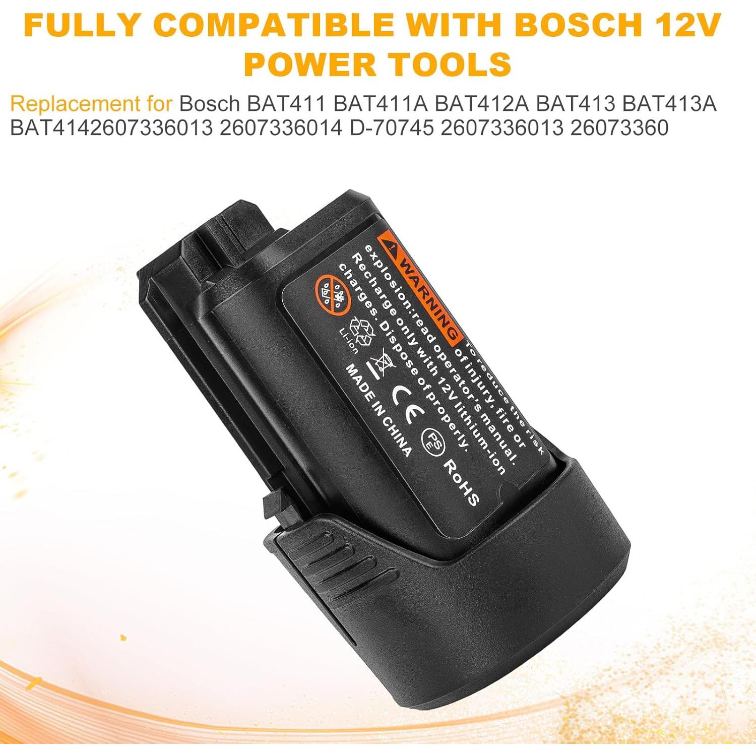 Paquete 2 Baterías 12V 3.0Ah + Cargador Bosch BAT414