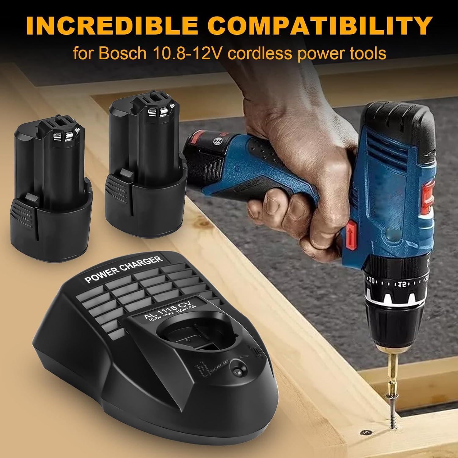 Paquete 2 Baterías 12V 3.0Ah + Cargador Bosch BAT414